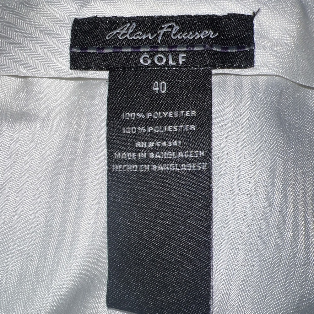 Alan Flusser Golf Men Pleated Dress Shorts Sz 40 Black Lightweight Poly Classic - Picture 10 of 11
